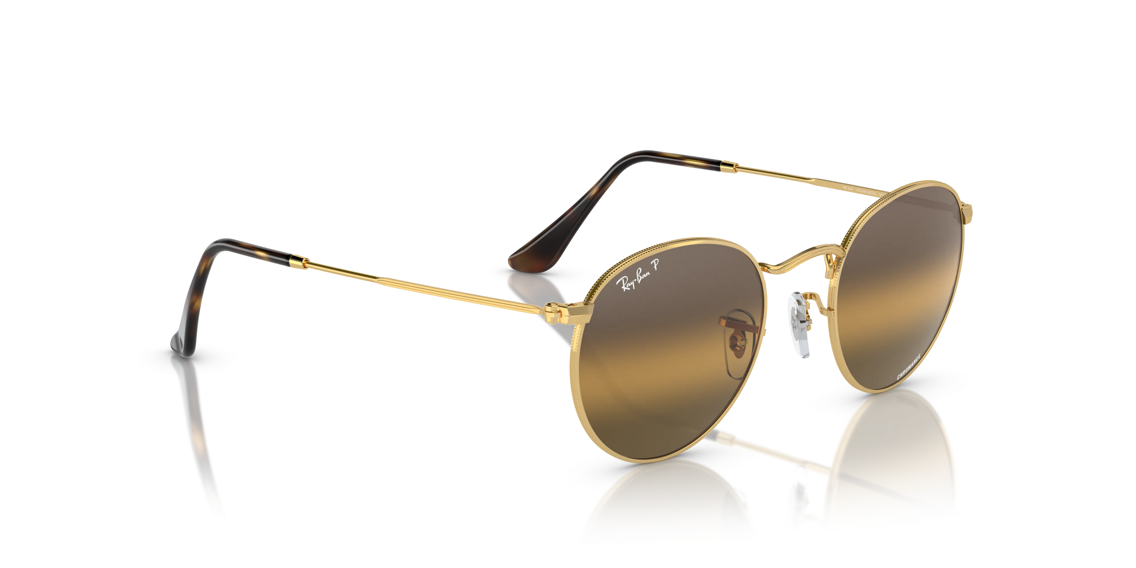 Ray-Ban Round Metal RB3447 001/G5