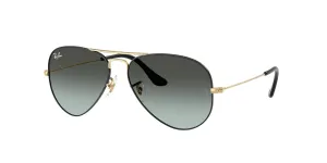 RB3025 9271GK (62)  black arista/blue vintage gradient black lens