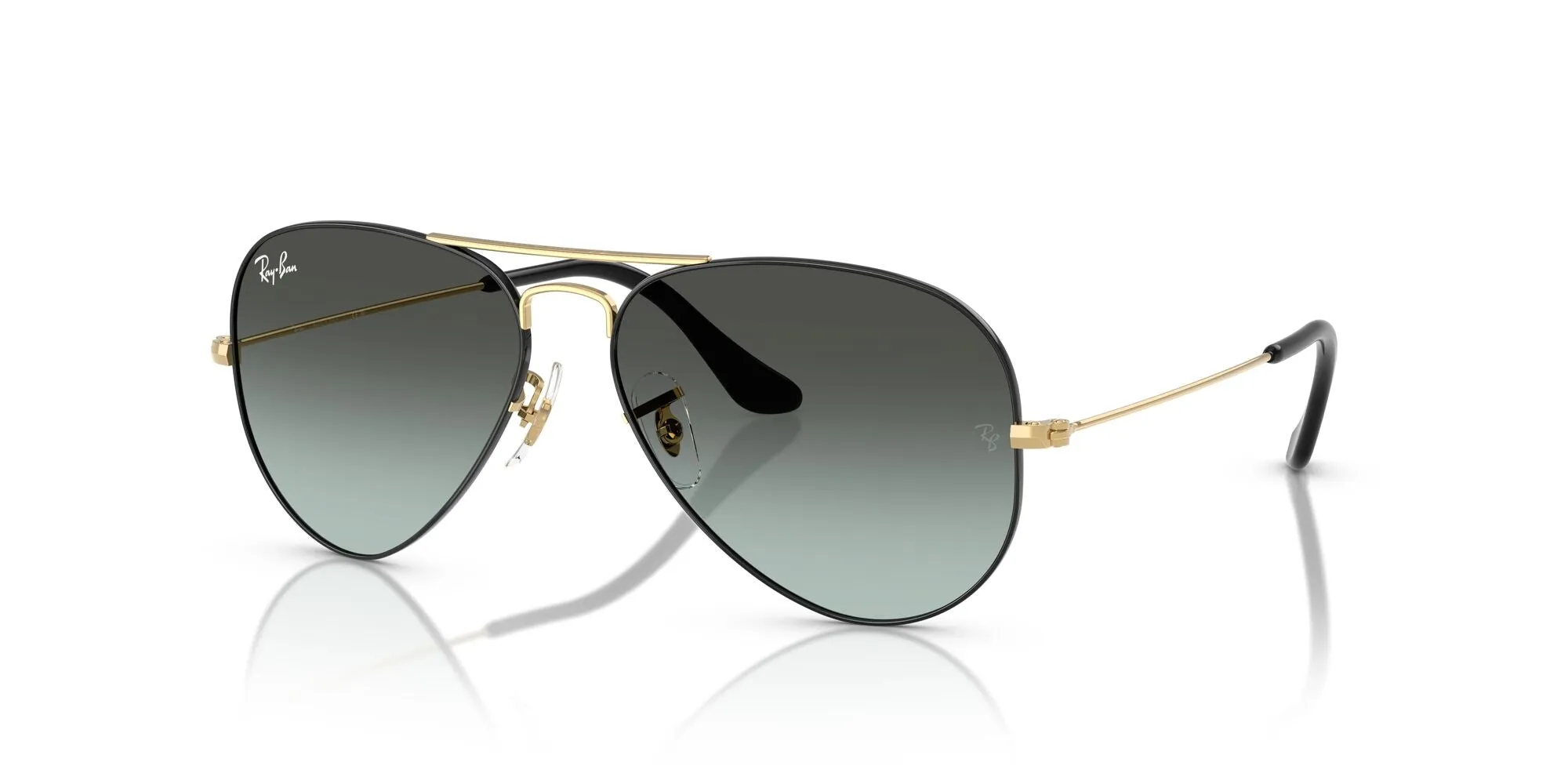 RB3025 9271GK (62)  black arista/blue vintage gradient black lens