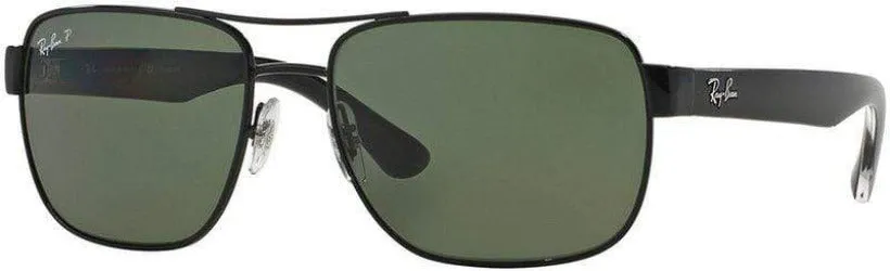 RB3530 002/9A black green polarised lens