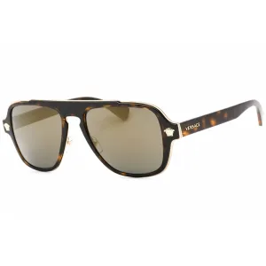 Versace Men's Sunglasses - Dark Havana Full Rim Plastic Frame | VE2199 12524T Versace Sunglasses