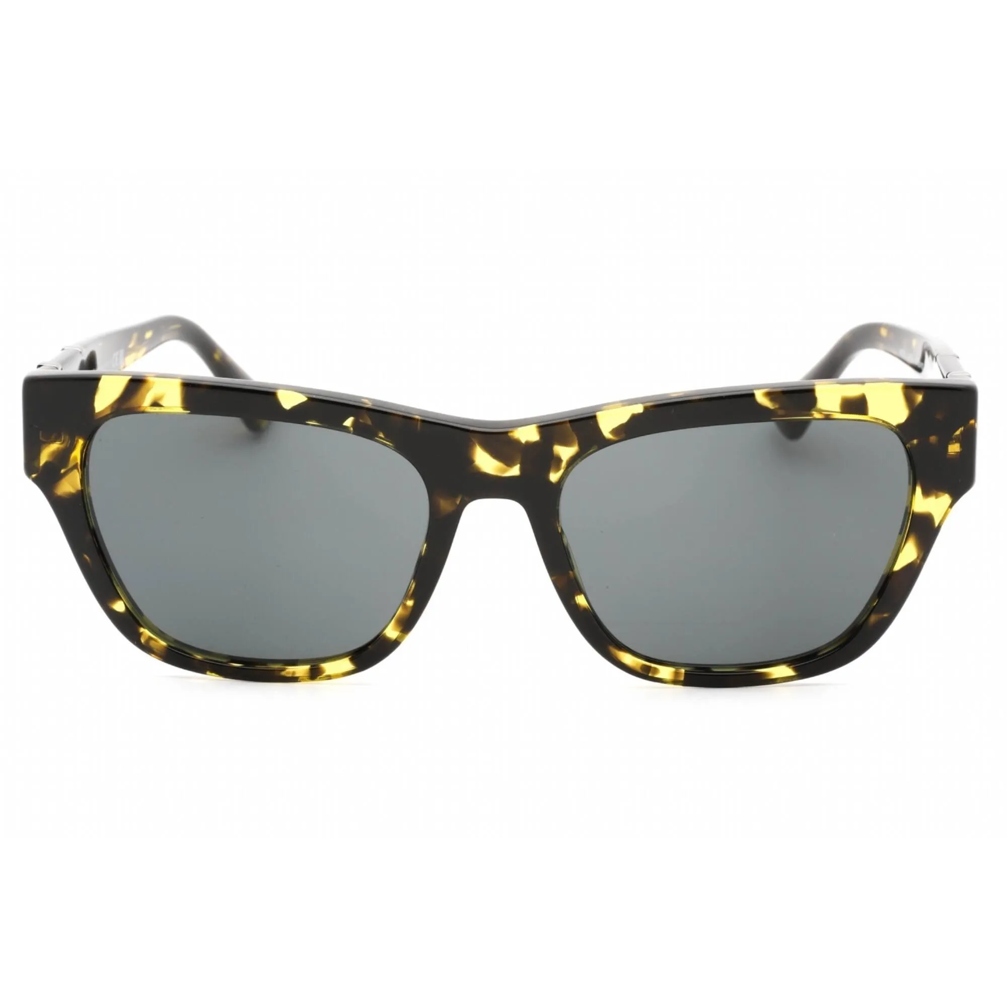 Versace Men's Sunglasses - Yellow Spotted Havana Frame Dark Grey Lens | 0VE4457 542887 Versace Sunglasses