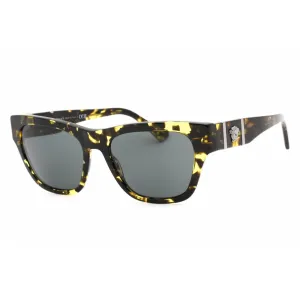 Versace Men's Sunglasses - Yellow Spotted Havana Frame Dark Grey Lens | 0VE4457 542887 Versace Sunglasses