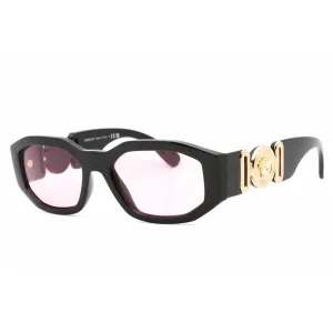 Versace Unisex Sunglasses - Black Plastic Frame Pink Lens | 0VE4361 GB1/84 Versace Sunglasses