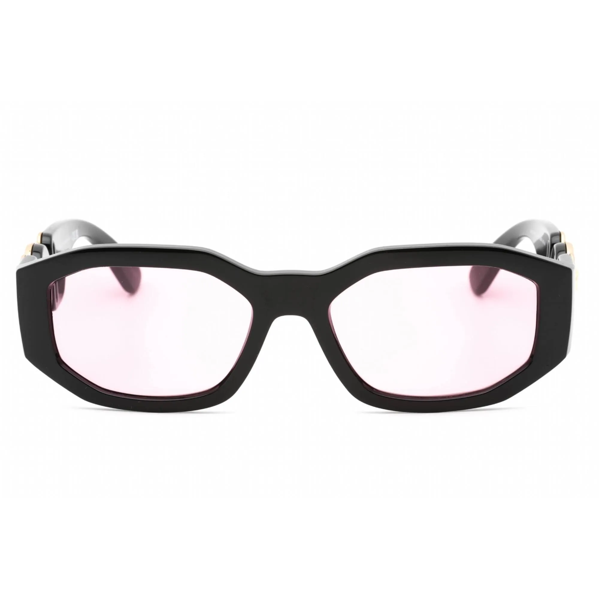 Versace Unisex Sunglasses - Black Plastic Frame Pink Lens | 0VE4361 GB1/84 Versace Sunglasses