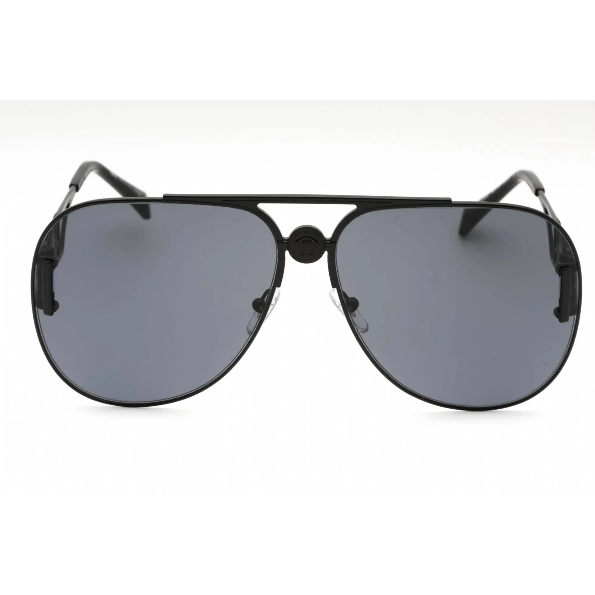 Versace Unisex Sunglasses - Matte Black Metal Full Rim Frame | 0VE2255 126187 Versace Sunglasses