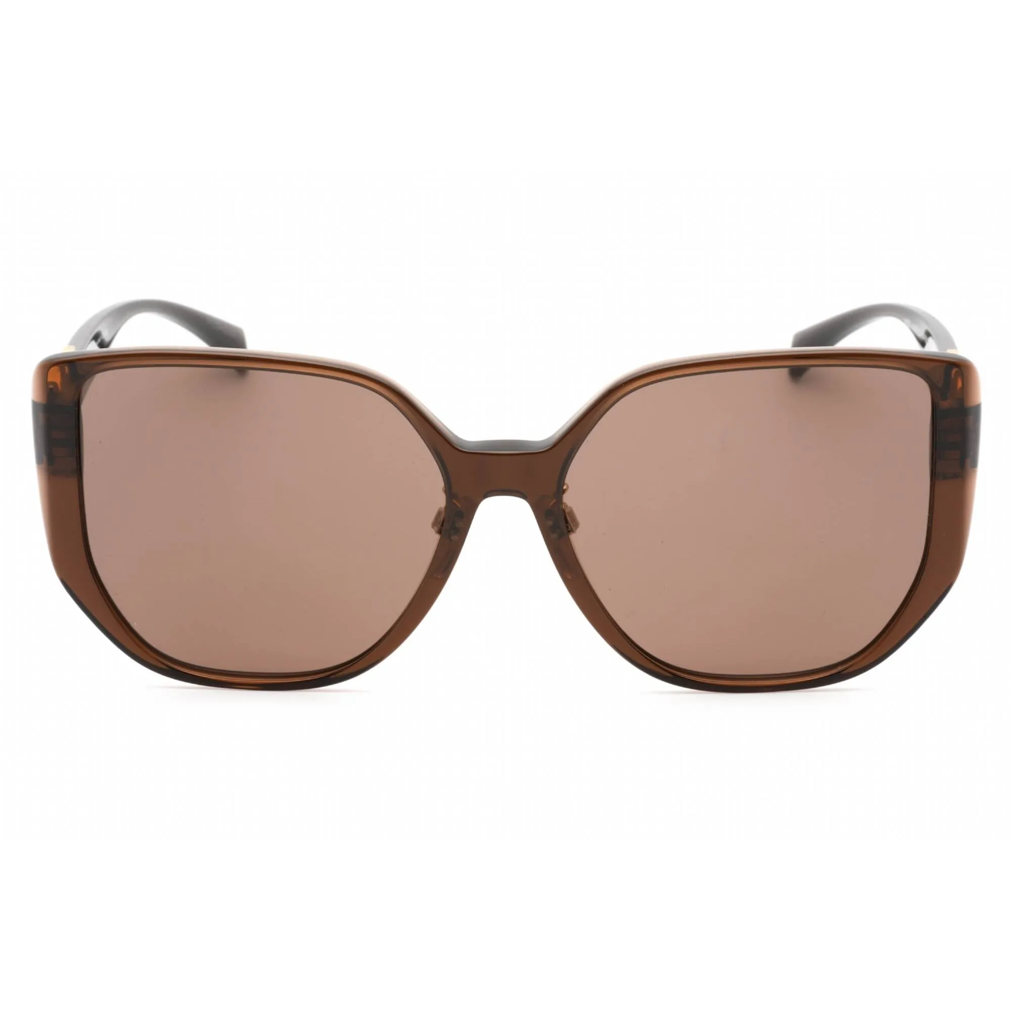 Versace Women's Sunglasses - Black Cat Eye Frame Dark Brown Lens | 0VE4449D 541673 Versace Sunglasses