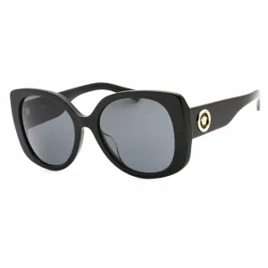 Versace Women's Sunglasses - Black Cat Eye Frame Dark Grey Lens | 0VE4387F GB1/87 Versace Sunglasses