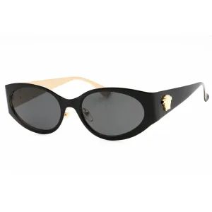 Versace Women's Sunglasses - Black Metal Cat Eye Shape Full Rim Frame | 0VE2263 143387 Versace Sunglasses
