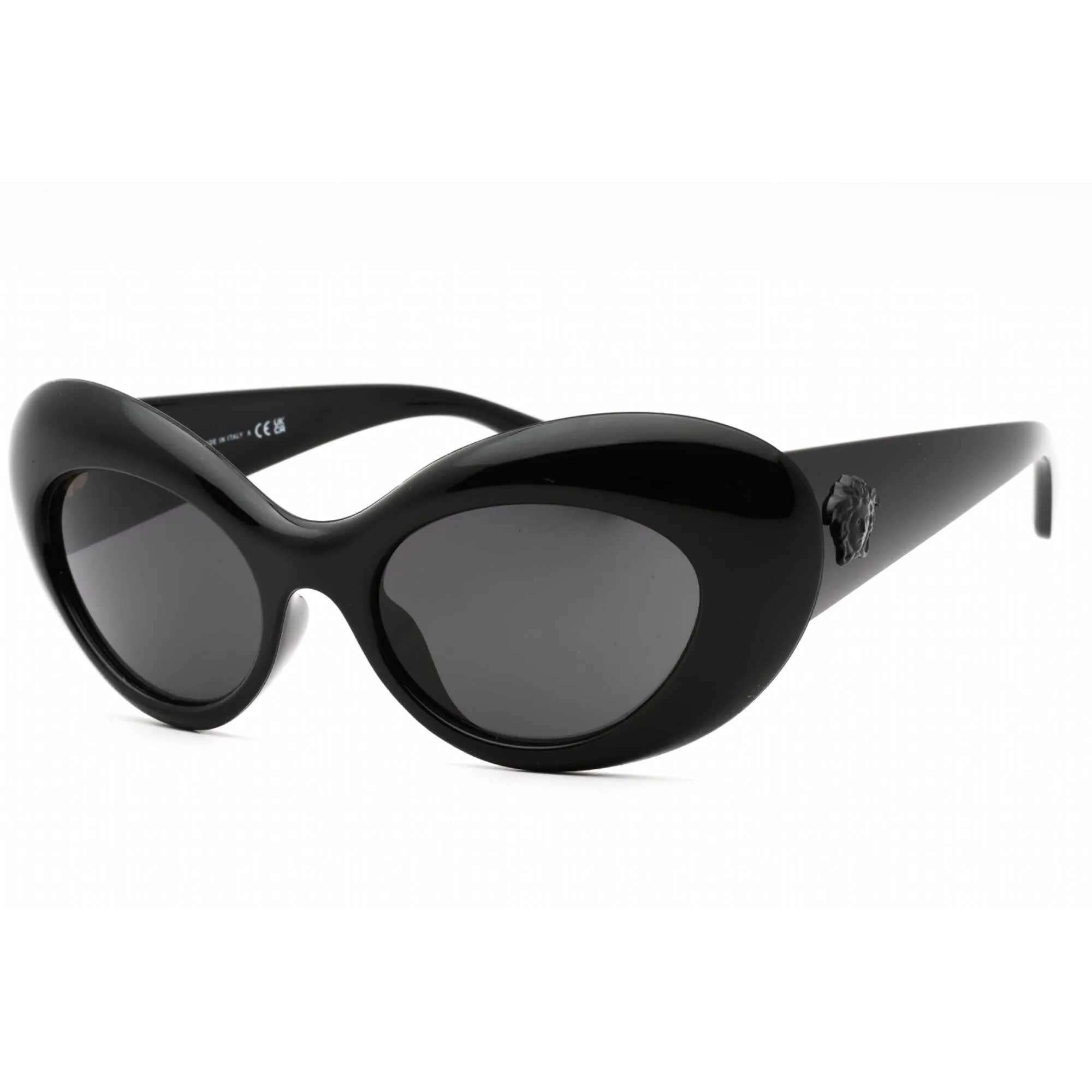 Versace Women's Sunglasses - Black Plastic Cat Eye Full Rim Frame | 0VE4456U GB1/87 Versace Sunglasses