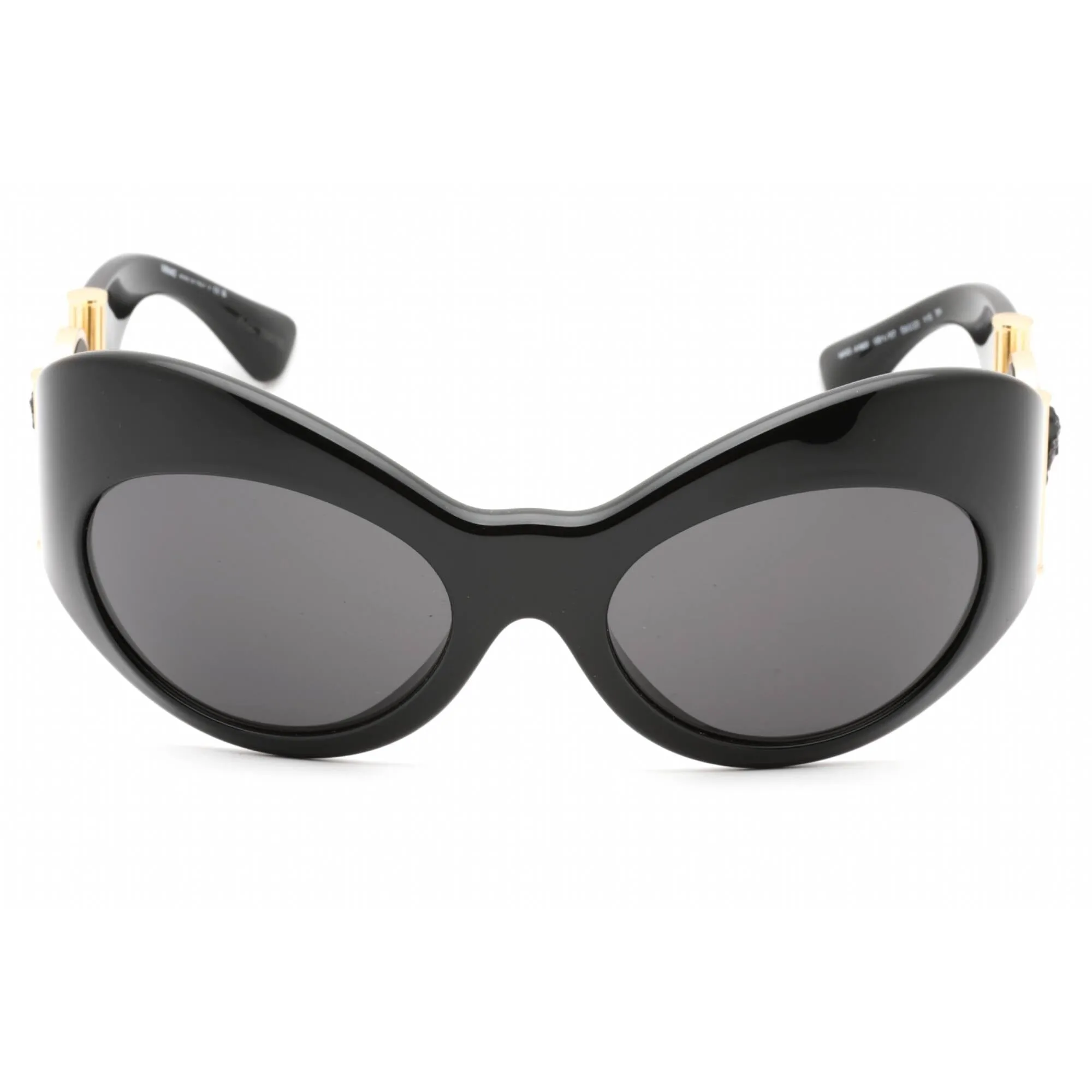 Versace Women's Sunglasses - Black Plastic Cat Eye Full Rim Frame | 0VE4462 GB1/87 Versace Sunglasses