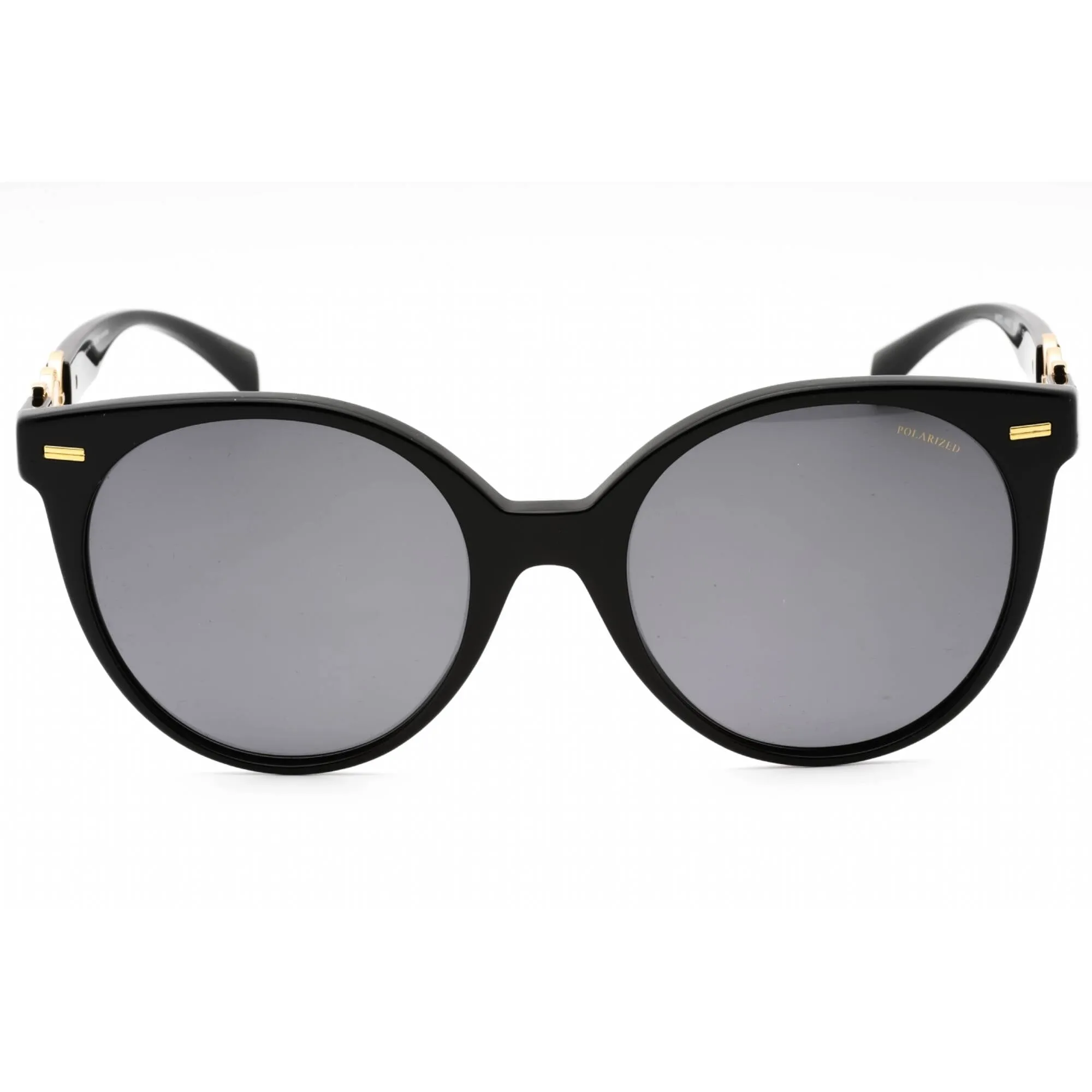 Versace Women's Sunglasses - Black Plastic Oval Shape Full Rim Frame | 0VE4442 GB1/81 Versace Sunglasses