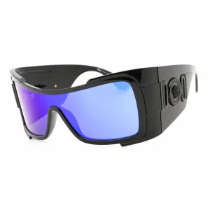 Versace Women's Sunglasses - Black Plastic Shield Full Rim Frame | 0VE4451 GB1/55 Versace Sunglasses