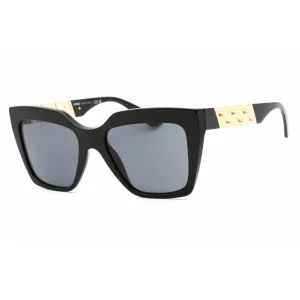 Versace Women's Sunglasses - Black Square Shape Frame Dark Grey Lens | 0VE4418 GB1/87 Versace Sunglasses