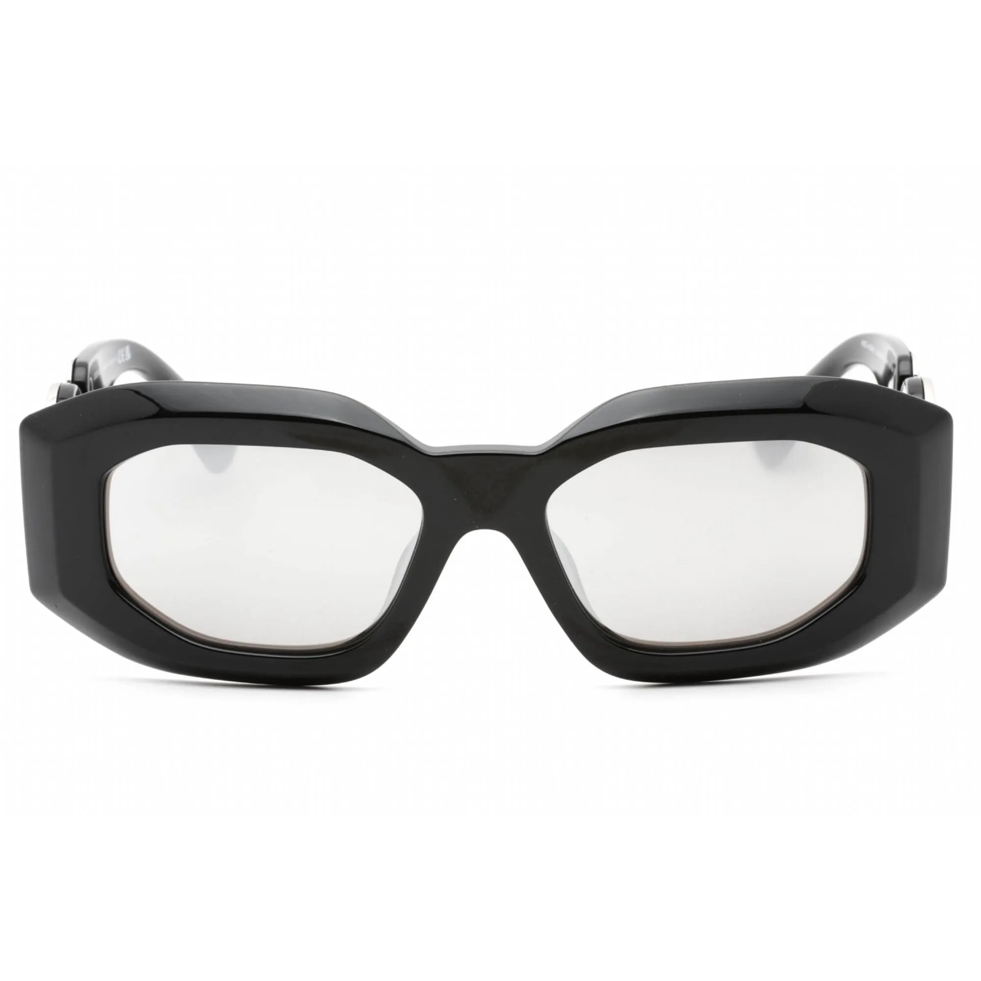Versace Women's Sunglasses - Black/Grey Frame Silver Mirror Lens | 0VE4425U 54226G Versace Sunglasses