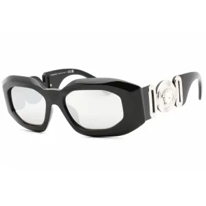 Versace Women's Sunglasses - Black/Grey Frame Silver Mirror Lens | 0VE4425U 54226G Versace Sunglasses