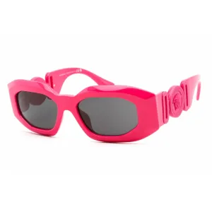 Versace Women's Sunglasses - Full Rim Pink Plastic Oval Shape Frame | VE4425U 536787 Versace Sunglasses