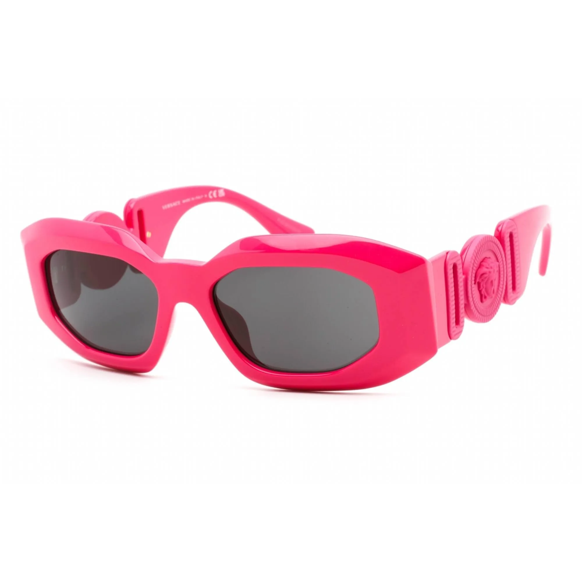 Versace Women's Sunglasses - Full Rim Pink Plastic Oval Shape Frame | VE4425U 536787 Versace Sunglasses