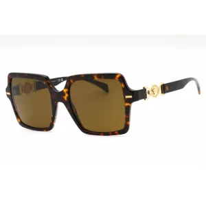 Versace Women's Sunglasses - Havana Acetate Butterfly Full Rim Frame | 0VE4441 108/73 Versace Sunglasses