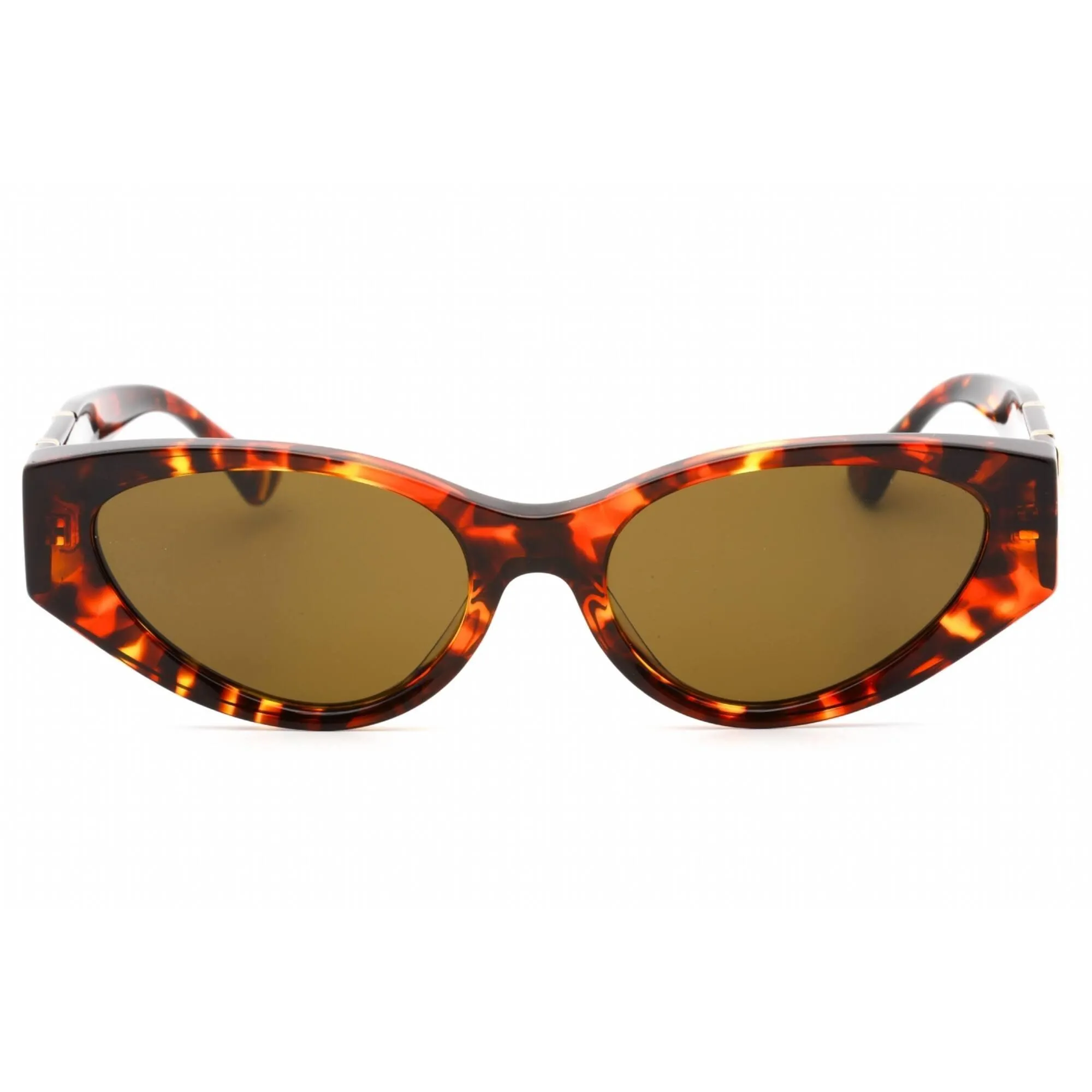 Versace Women's Sunglasses - Havana Plastic Frame Dark Brown Lens | 0VE4454 543773 Versace Sunglasses