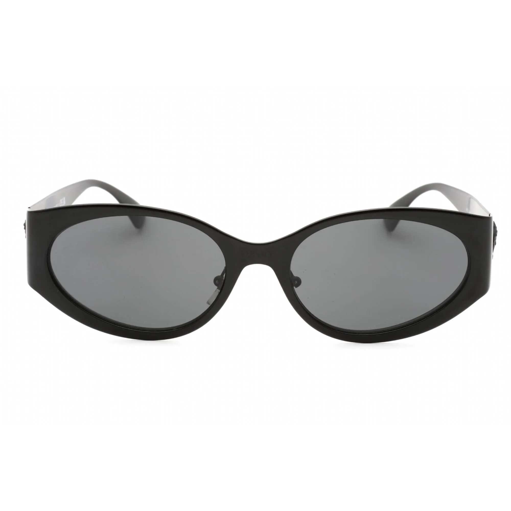 Versace Women's Sunglasses - Matte Black Metal Cat Eye Full Rim Frame | 0VE2263 126187 Versace Sunglasses
