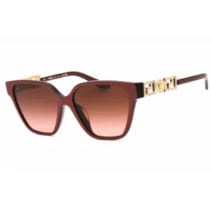 Versace Women's Sunglasses - Pearl Dark Ruby Plastic Cat Eye Frame | 0VE4471BF 54755M Versace Sunglasses
