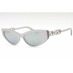 Versace Women's Sunglasses - Pearl Grey Cat Eye Full Rim Frame | 0VE4470B 54741U Versace Sunglasses
