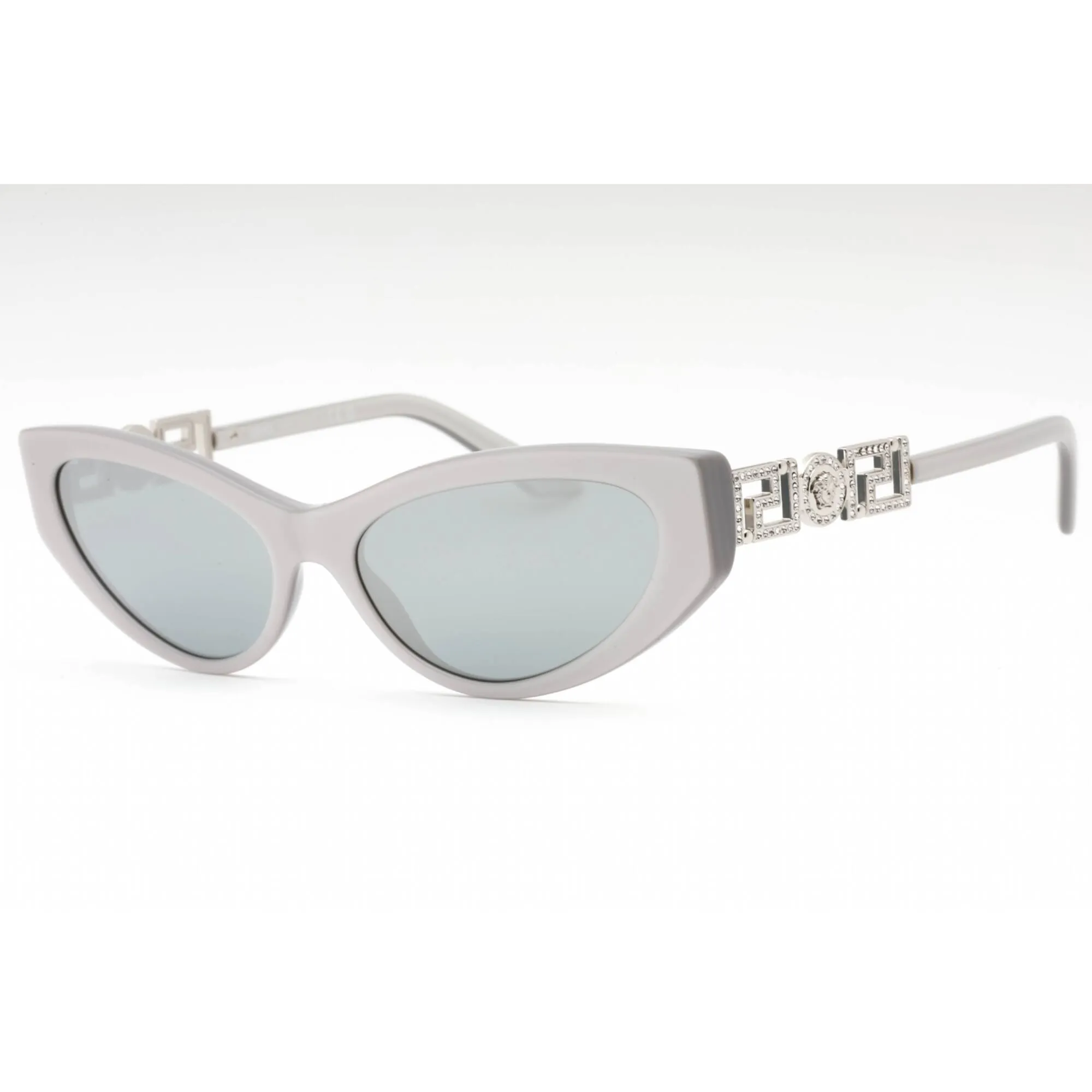 Versace Women's Sunglasses - Pearl Grey Cat Eye Full Rim Frame | 0VE4470B 54741U Versace Sunglasses