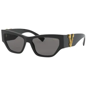 Versace Women's Sunglasses - Polarized Grey Lens Full Rim Frame | VE4383 GB1/81 Versace Sunglasses