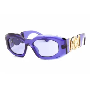 Versace Women's Sunglasses - Purple Transparent Plastic Oval Frame | 0VE4425U 54191A Versace Sunglasses