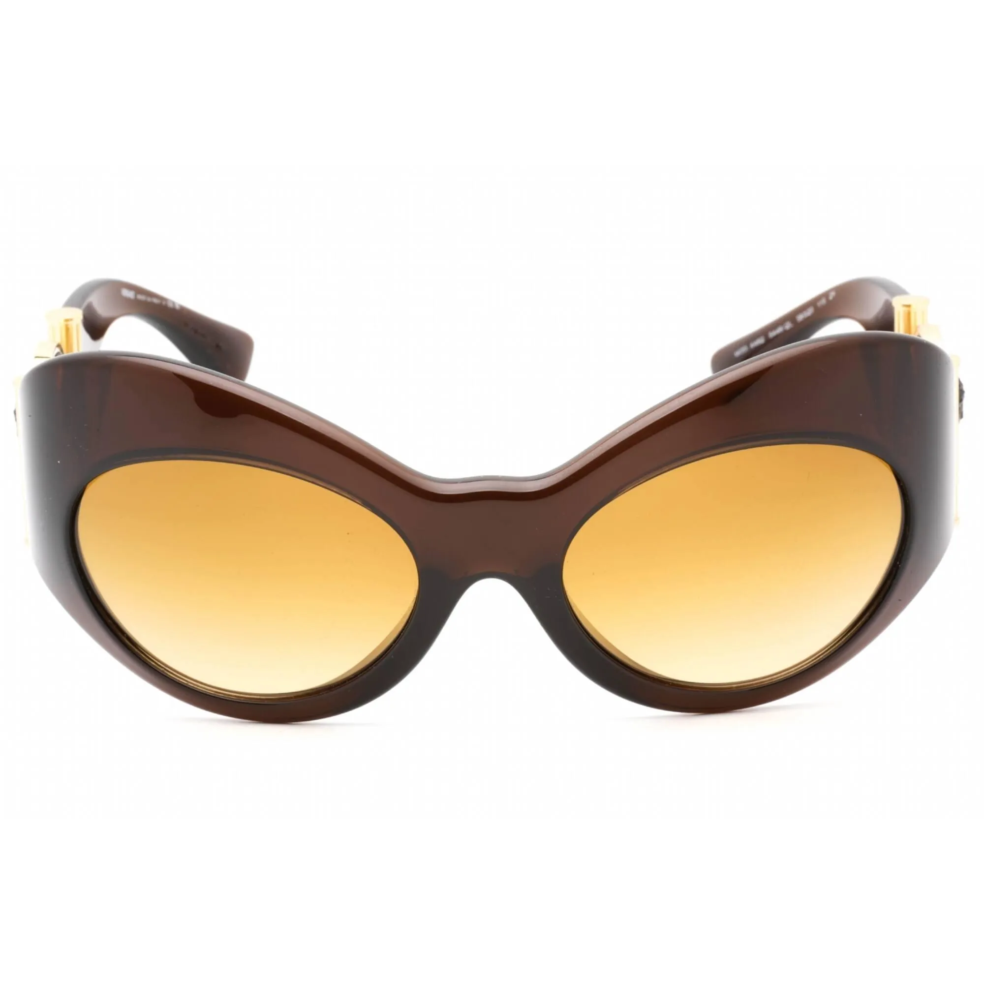 Versace Women's Sunglasses - Transparent Brown Full Rim Plastic Frame | 0VE4462 54462L Versace Sunglasses