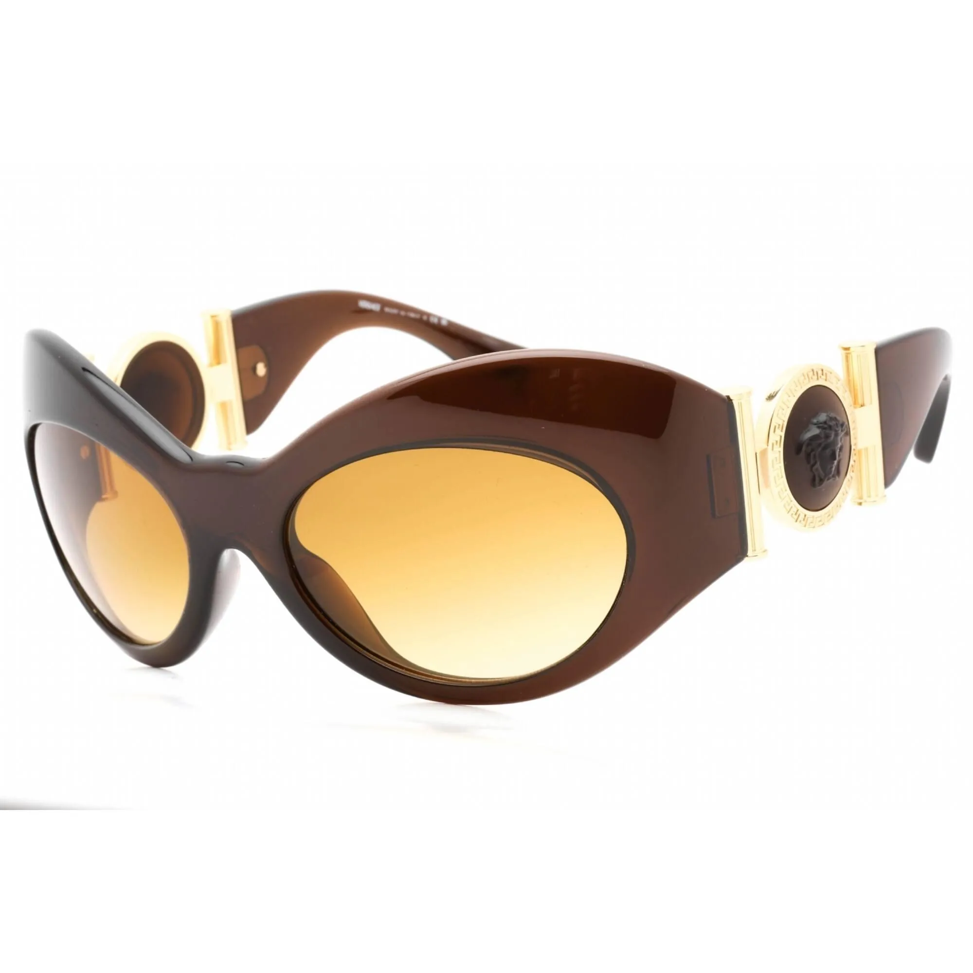Versace Women's Sunglasses - Transparent Brown Full Rim Plastic Frame | 0VE4462 54462L Versace Sunglasses