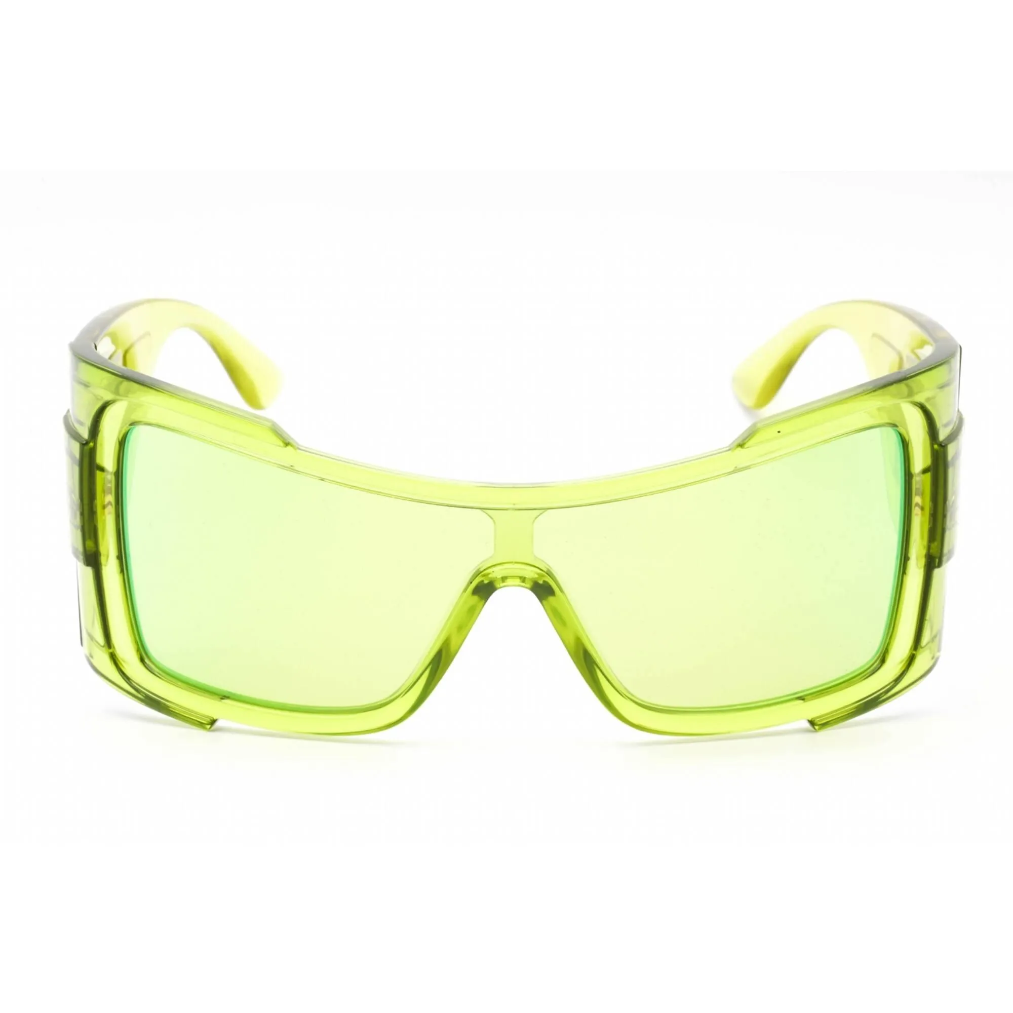 Versace Women's Sunglasses - Transparent Green Plastic Shield Frame | 0VE4451 54208N Versace Sunglasses