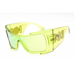 Versace Women's Sunglasses - Transparent Green Plastic Shield Frame | 0VE4451 54208N Versace Sunglasses