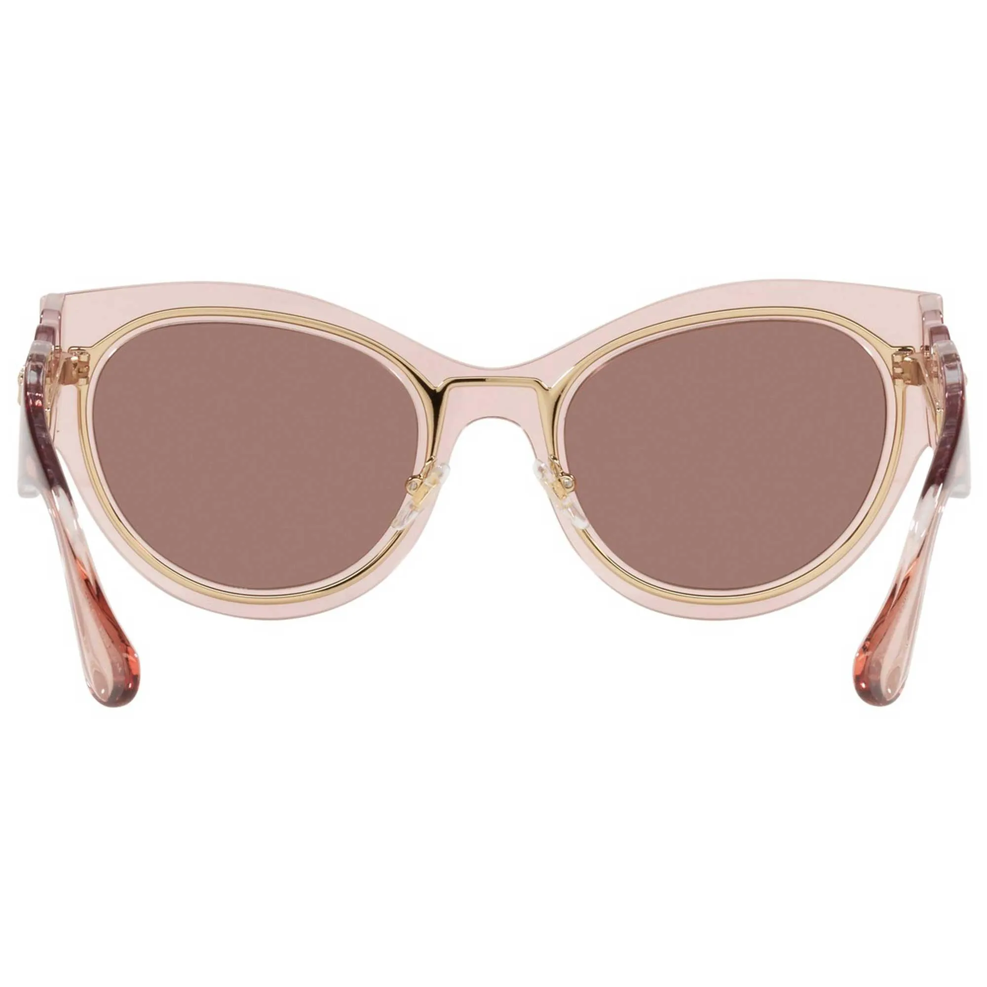 Versace Women's Sunglasses - Transparent Pink Frame Light Brown Lens | VE2234 125273 Versace Sunglasses
