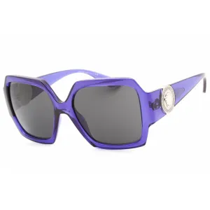 Versace Women's Sunglasses - Violet Plastic Frame Dark Grey Lens | 0VE4453 541987 Versace Sunglasses