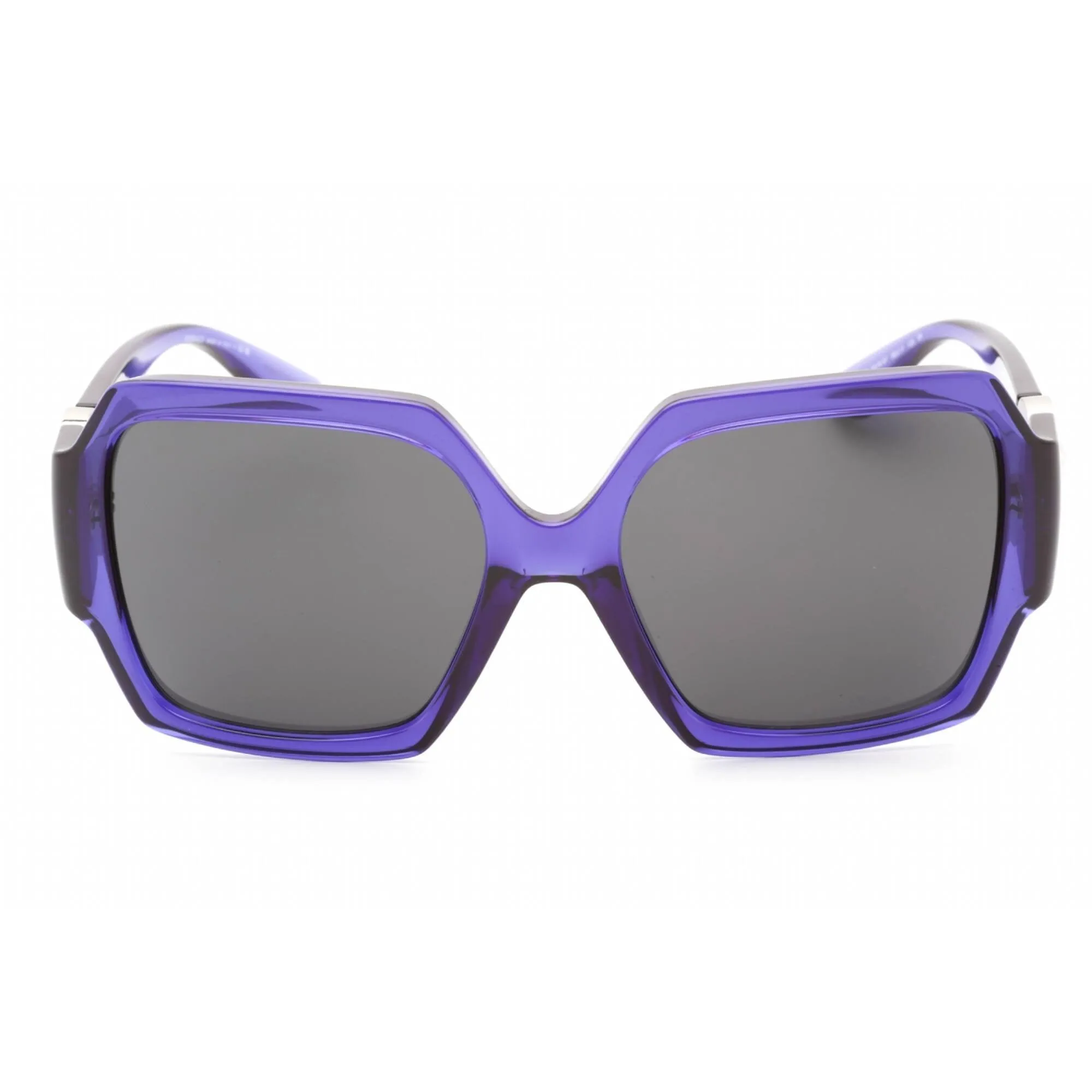 Versace Women's Sunglasses - Violet Plastic Frame Dark Grey Lens | 0VE4453 541987 Versace Sunglasses